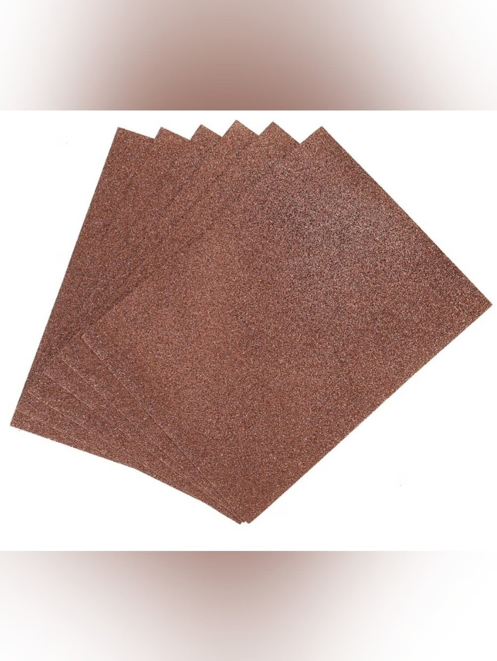Brown Glitter Foam Sheets - Pack Of 10